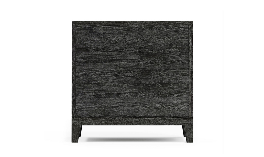 Bernhardt Menton 2-Drawers Wooden Nightstand in Sutton Black