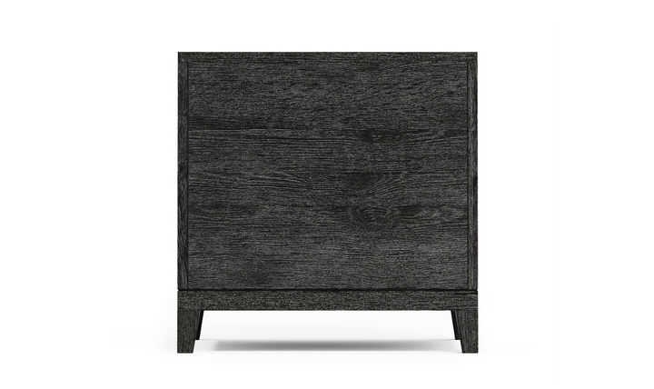 Bernhardt Menton 2-Drawers Wooden Nightstand in Sutton Black