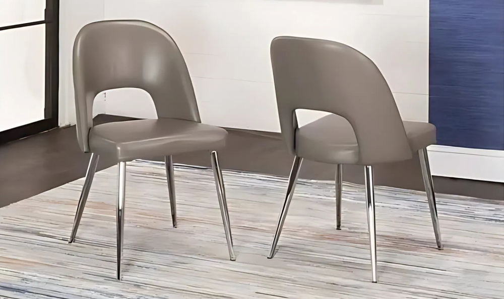 Cramco Mars Side Chair (Set of 2) in Mushroom- Jennifer Furniture
