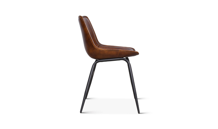 HTD Essex Stanley Leather Upholstered Armless Dining Chair
