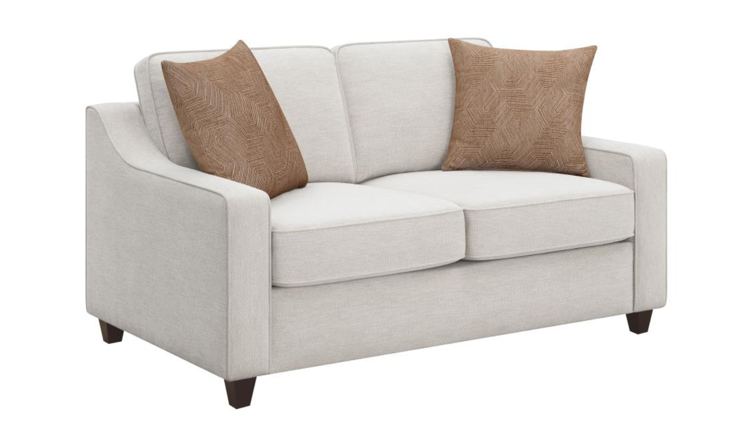 Christine Stationary Fabric Living Room Set in Beige-Jennifer Furniture