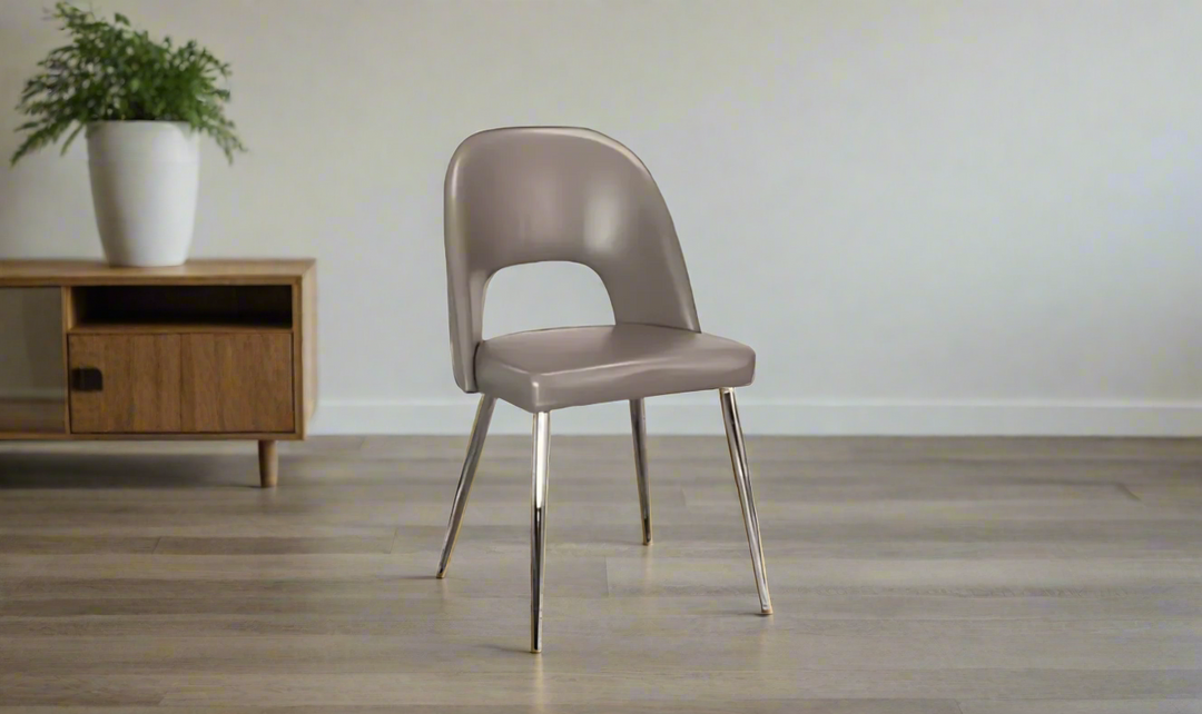 Cramco Mars Side Chair (Set of 2) in Mushroom- Jennifer Furniture