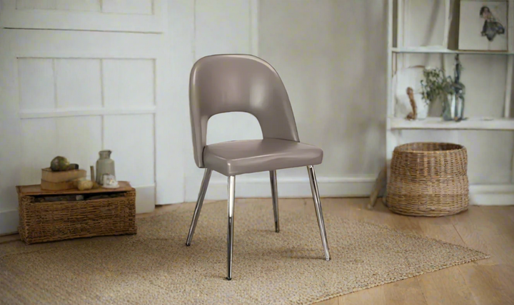 Cramco Mars Side Chair (Set of 2) in Mushroom- Jennifer Furniture