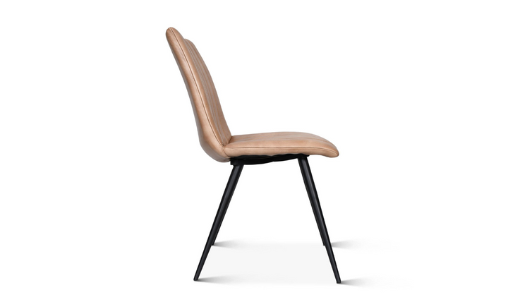 HTD Essex Chelsea Leather Dining Chair With Iron Legs