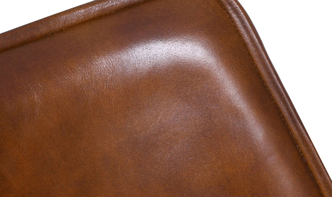 HTD Essex Stanley Leather Upholstered Armless Dining Chair