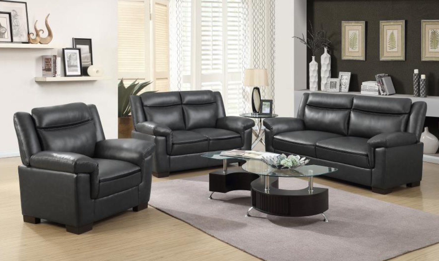 Coaster Arabella 2-Seater Stationary Sofa