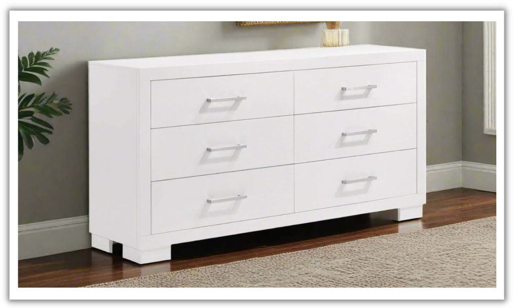 Buy Coaster Furniture Jessica 6-Drawers Dresser in White Online