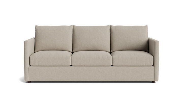 Bassett Furniture Beckham 3-Seater Stationary Fabric Sofa with Track Arms- Jennifer Furniture