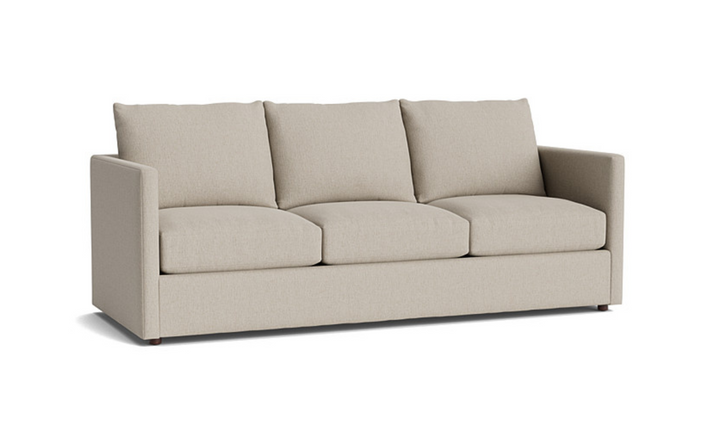 Bassett Furniture Beckham 3-Seater Stationary Fabric Sofa with Track Arms