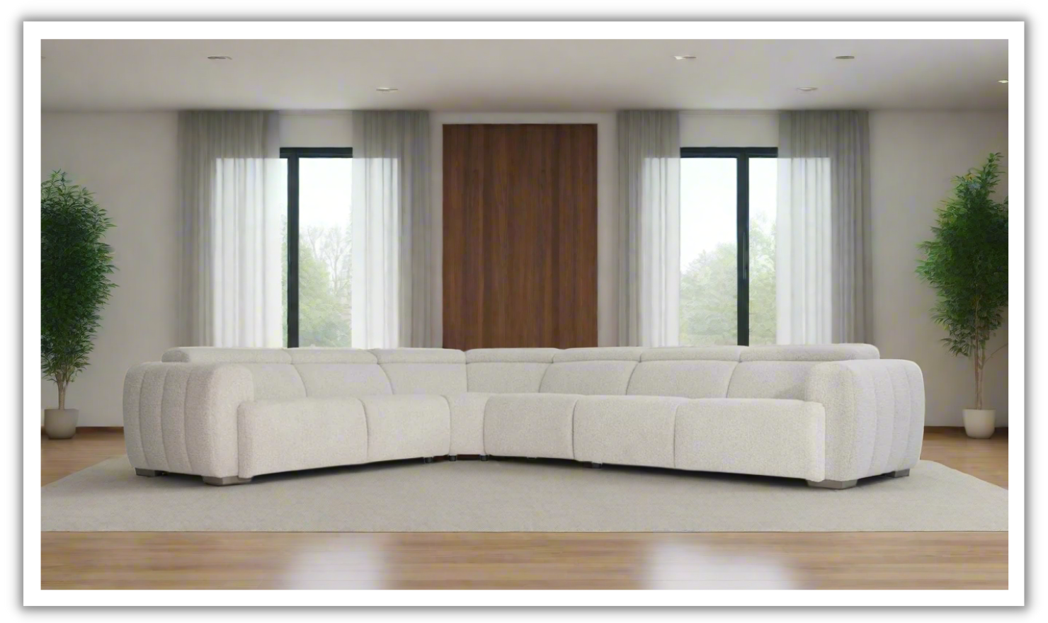 Buy Bernhardt Aldo 4-Piece Power Motion Sectional in Light Gray