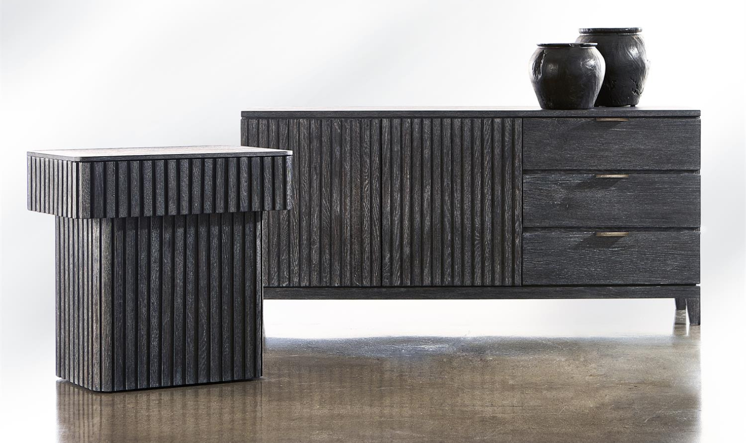 Bernhardt Menton 3-Drawers Wooden Buffet-Jennifer Furniture