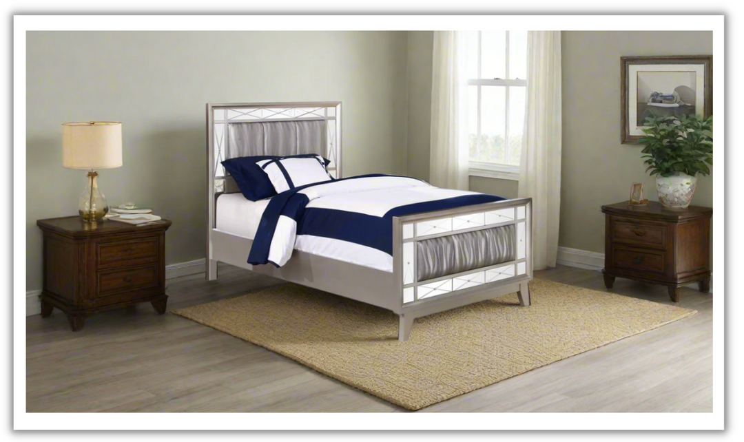 Leighton Panel Bed- Jennifer Furniture