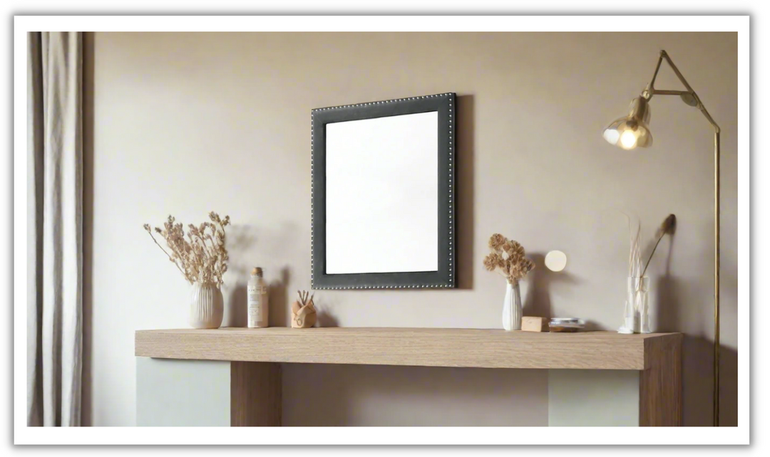 Coaster Furniture Melody Mirror with Velvet Upholstered Frame- Jennifer Furniture