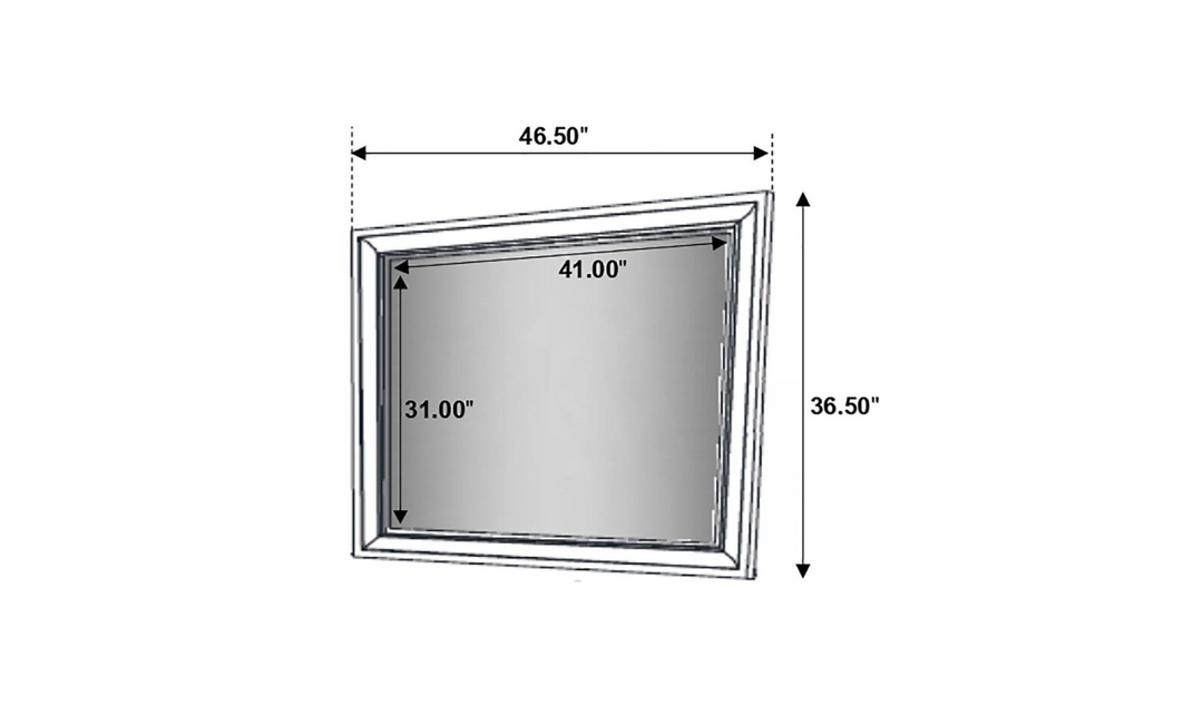 Coaster Furniture Miranda Rectangle Mirror- Jennifer Furniture