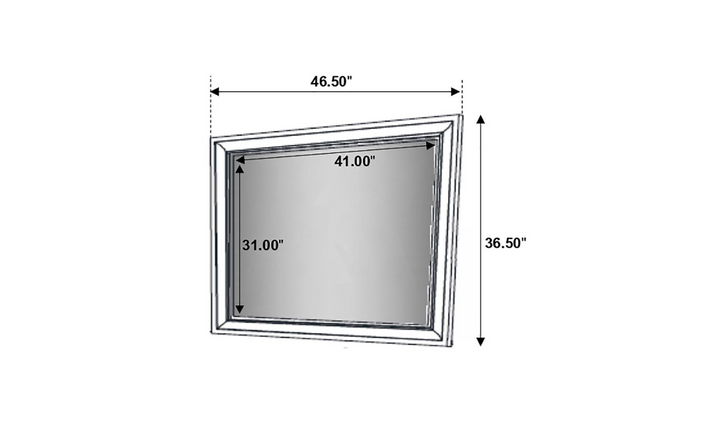 Coaster Furniture Miranda Rectangle Mirror- Jennifer Furniture