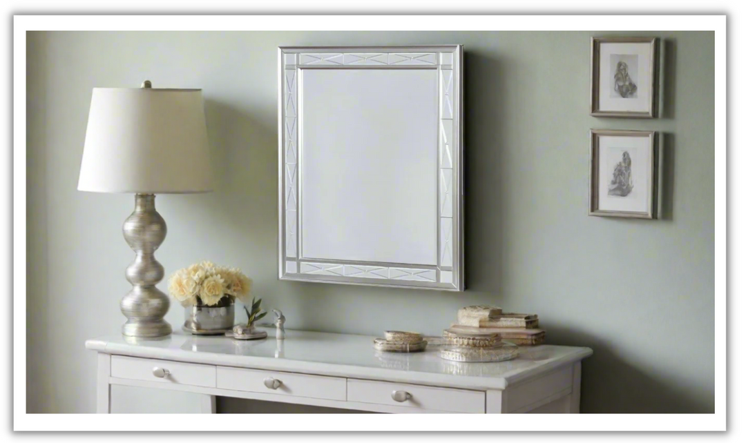 Coaster Furniture Leighton Vanity Mirror in Metallic Mercury Finish- Jennifer Furniture