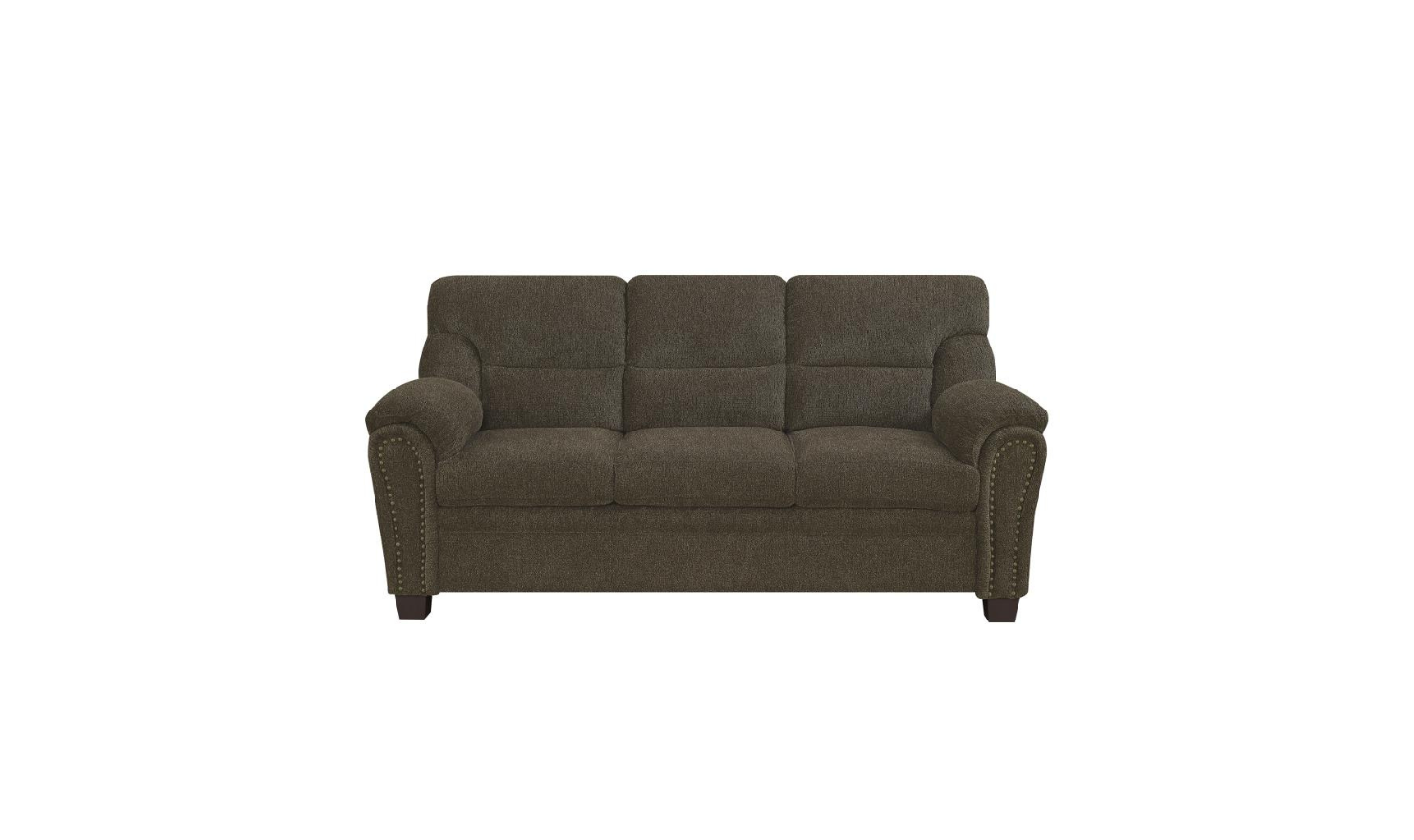Coaster Furniture Clemintine 3-Seater Stationary Fabric Sofa- Jennifer Furniture