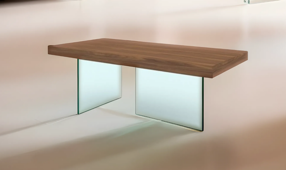 Jennifer Italia Astrolab Rectangle Modern Dining Table In Walnut - Jennifer Furniture