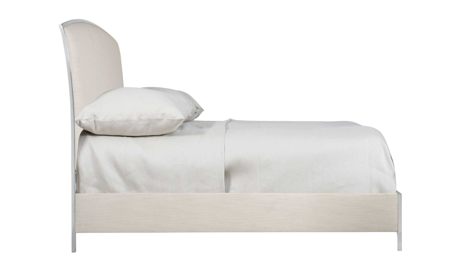 Bernhardt Silhouette Sleigh Headboard Bed with Upholstered Side Rails (King)