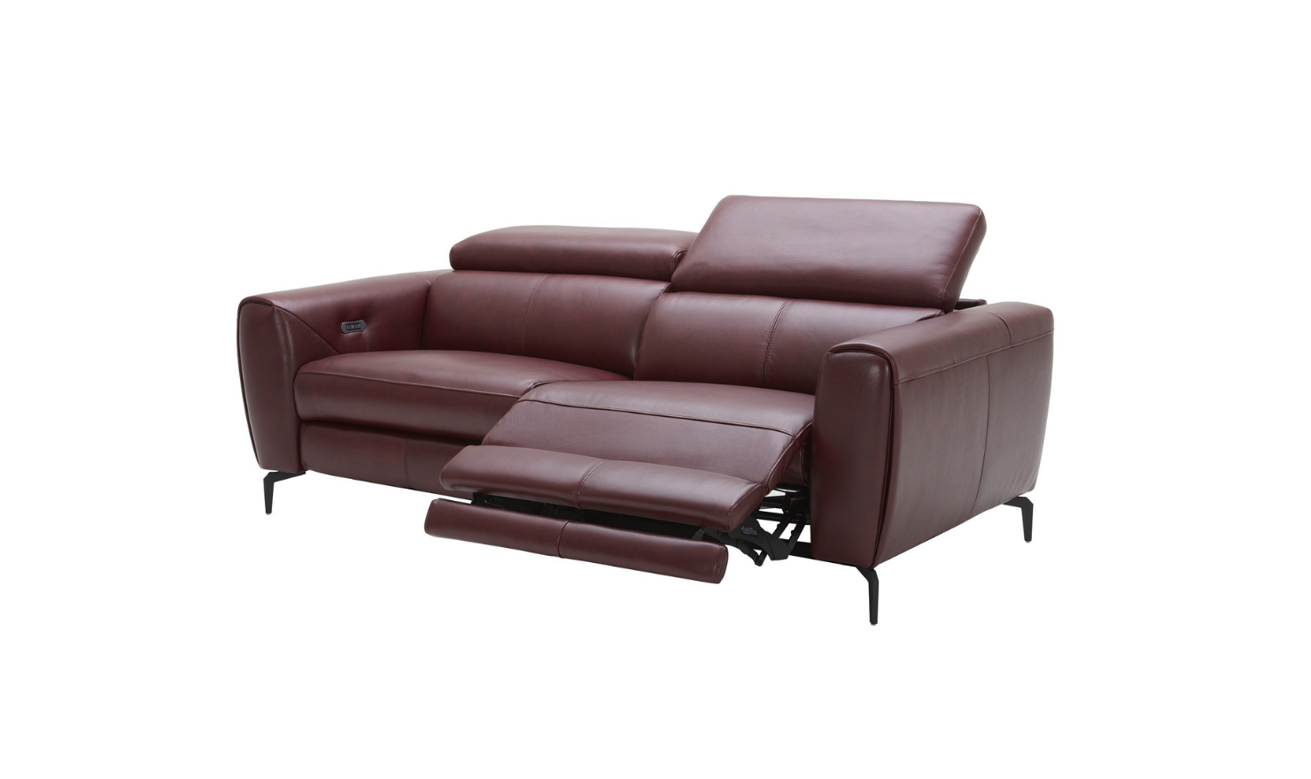 Lorenzo Reclining Premium Italian Leather Motion Sofa- Jennifer Furniture