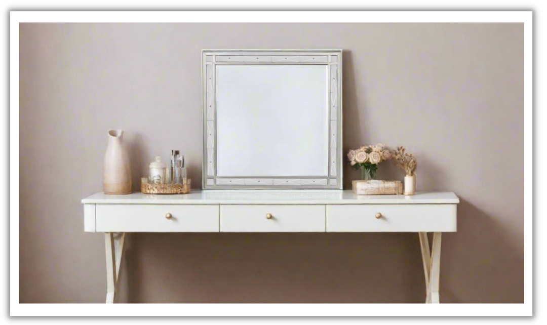 Coaster Furniture Leighton Mirror in Metallic Mercury Finish- Jennifer Furniture