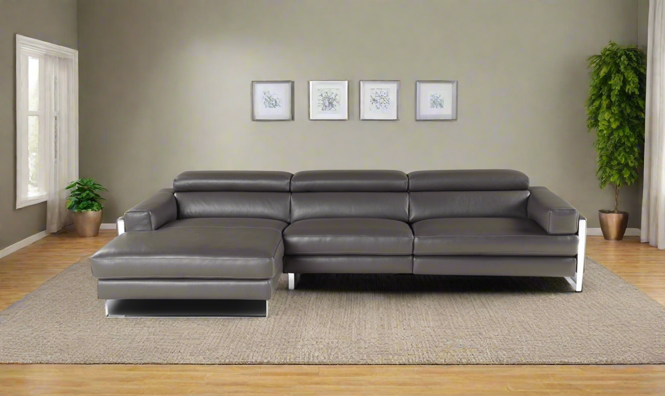 Buy Nicoletti Italia Romeo 3-Seater Leather Sectional Recliner in