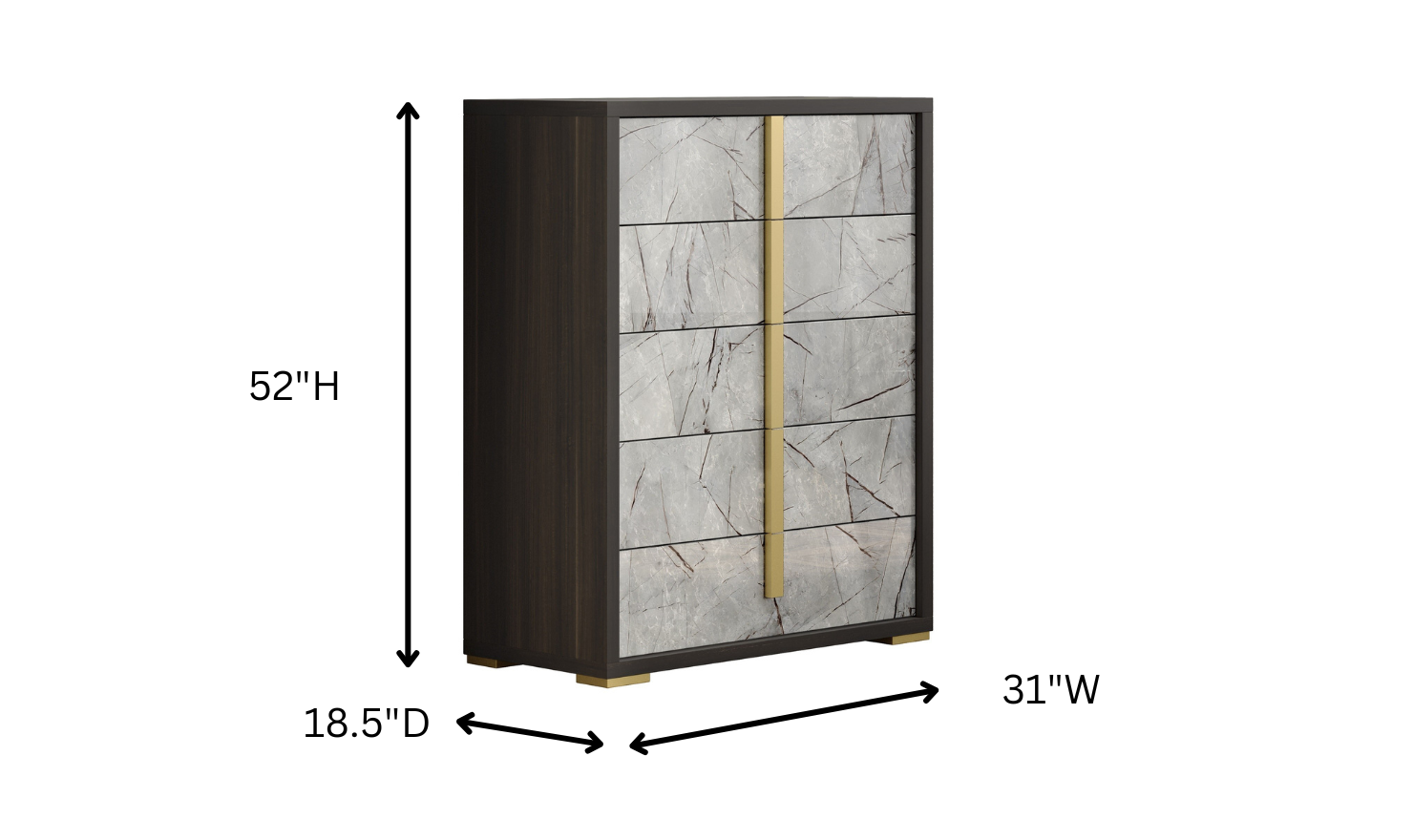 Jennifer Italia Travertine Premium Bedroom Set