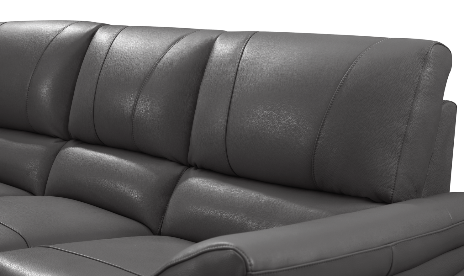 ESF Italia Jake 3 Seater Leather Electric Recliner Sofa with Cushion Arms