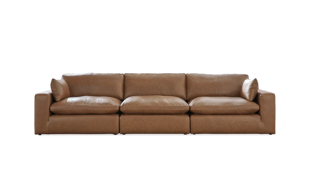 Modern Heritage Emilia 3-Piece Leather Sofa- Jennifer Furniture