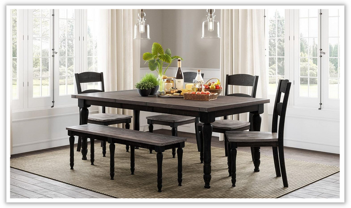 UrbanChic County Rectangle Extendable Table