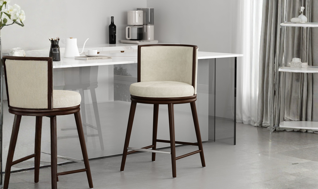 Manhattan Comfort Evalyn Wooden Upholstered Counter Stool
-Jennifer Furniture