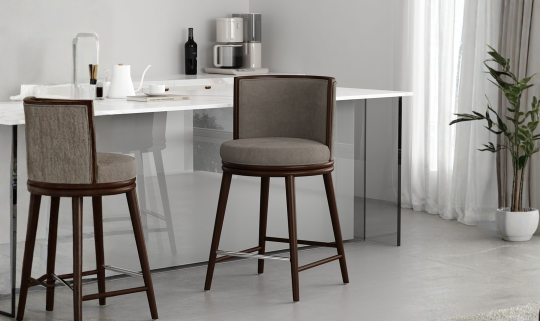 Manhattan Comfort Evalyn Wooden Upholstered Counter Stool
-Jennifer Furniture