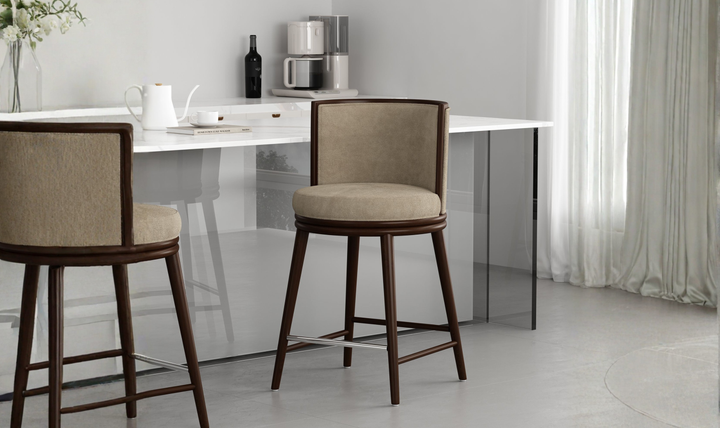 Manhattan Comfort Evalyn Wooden Upholstered Counter Stool
-Jennifer Furniture