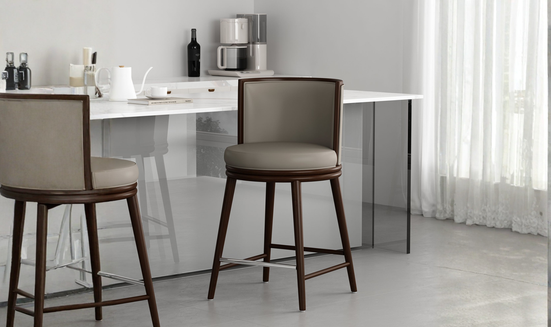 Manhattan Comfort Evalyn Wooden Upholstered Counter Stool
-Jennifer Furniture