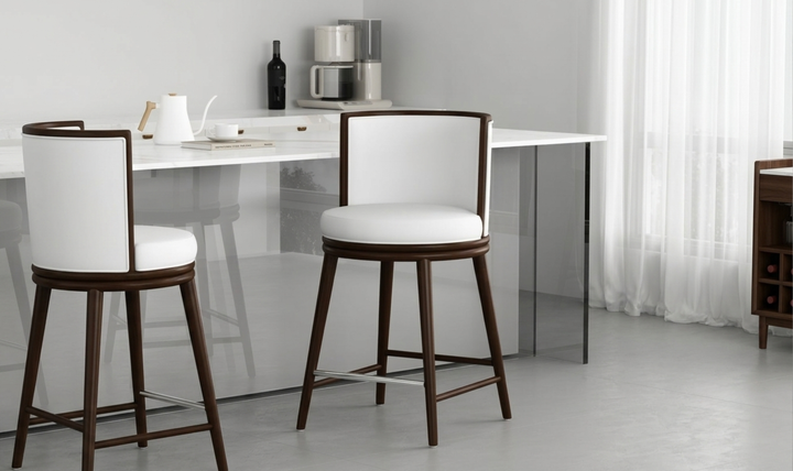 Manhattan Comfort Evalyn Wooden Upholstered Counter Stool
-Jennifer Furniture