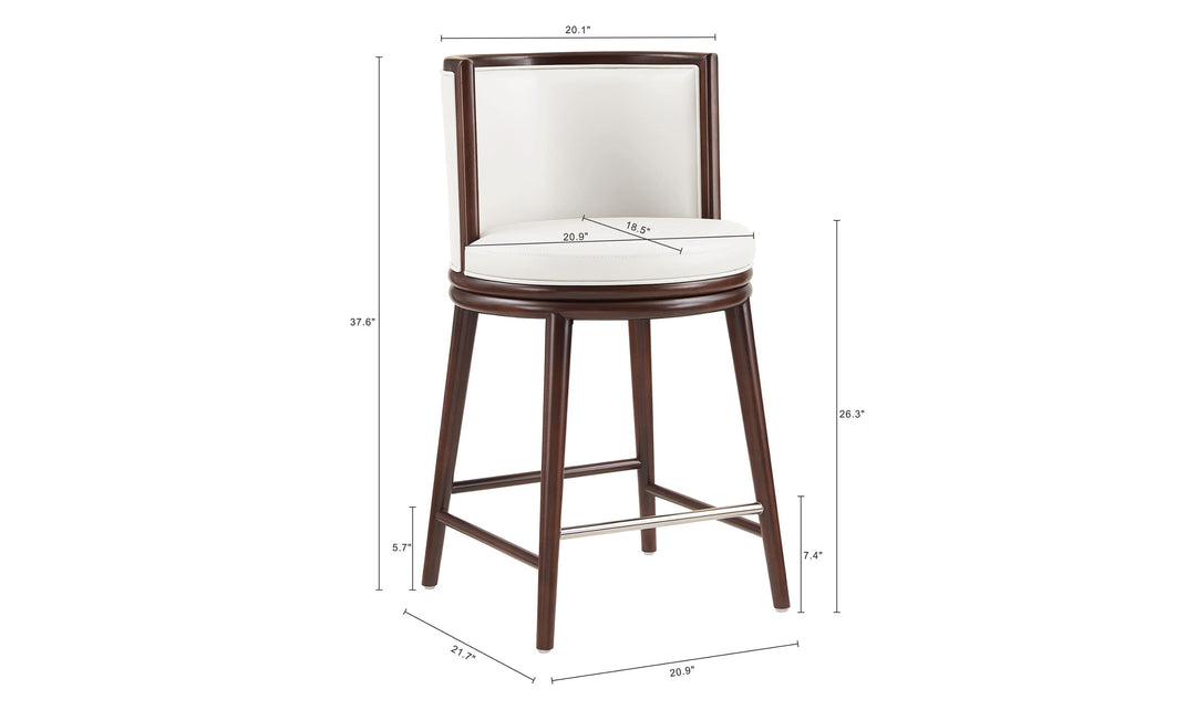 Manhattan Comfort Evalyn Wooden Upholstered Counter Stool
-Jennifer Furniture