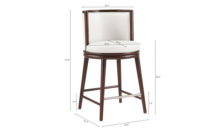Manhattan Comfort Evalyn Wooden Upholstered Counter Stool
-Jennifer Furniture