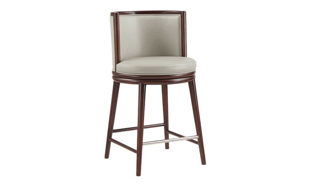 Manhattan Comfort Evalyn Wooden Upholstered Counter Stool