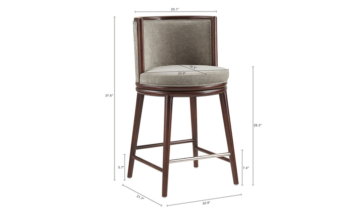Manhattan Comfort Evalyn Wooden Upholstered Counter Stool
-Jennifer Furniture