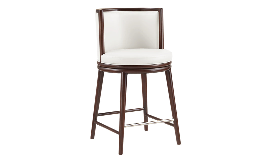 Manhattan Comfort Evalyn Wooden Upholstered Counter Stool