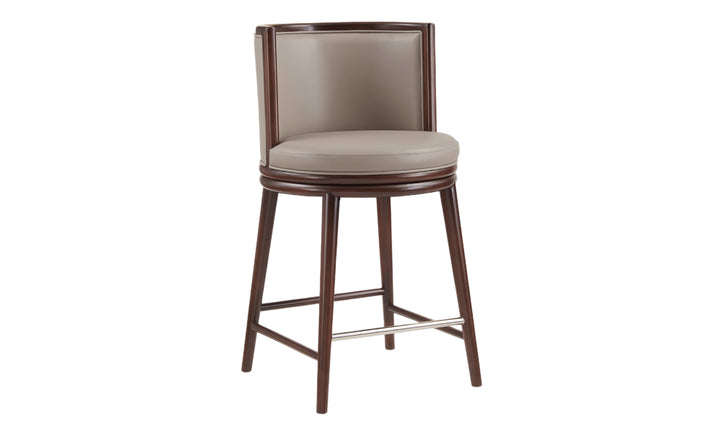 Manhattan Comfort Evalyn Wooden Upholstered Counter Stool
