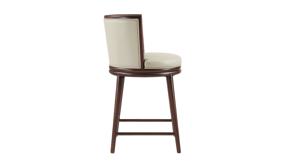 Manhattan Comfort Evalyn Wooden Upholstered Counter Stool