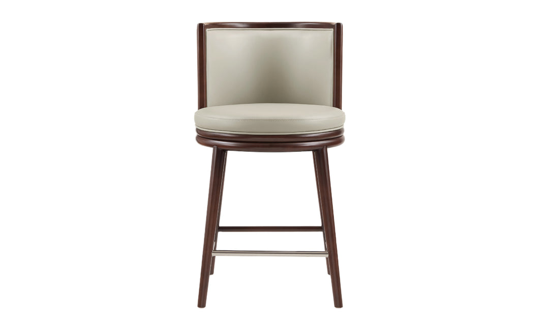 Manhattan Comfort Evalyn Wooden Upholstered Counter Stool