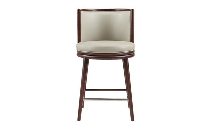 Manhattan Comfort Evalyn Wooden Upholstered Counter Stool