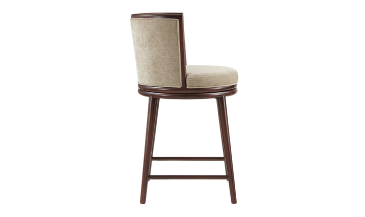 Manhattan Comfort Evalyn Wooden Upholstered Counter Stool