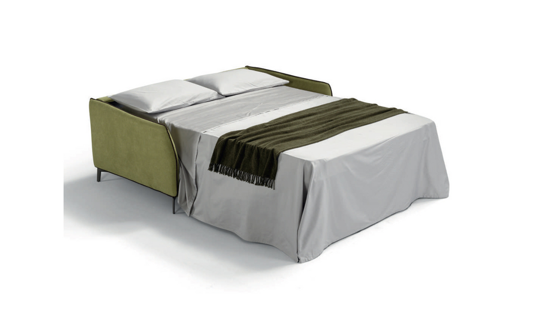 Fioro Italian Full Sleeper Sofa in Fabric With Metal legs