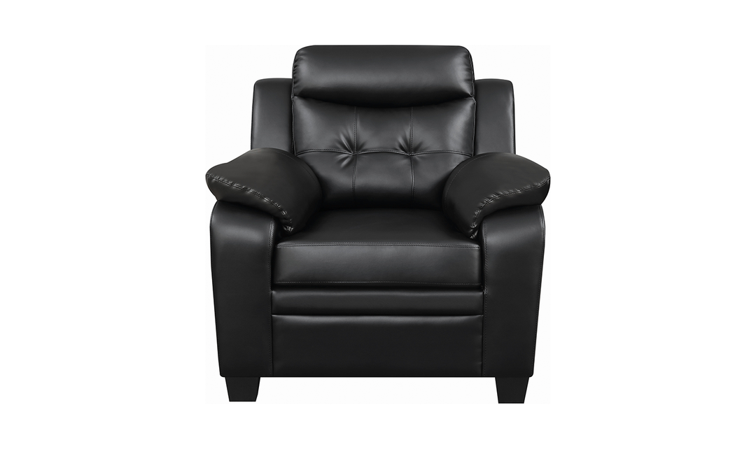 Finley Tufted Upholstered Chair Black