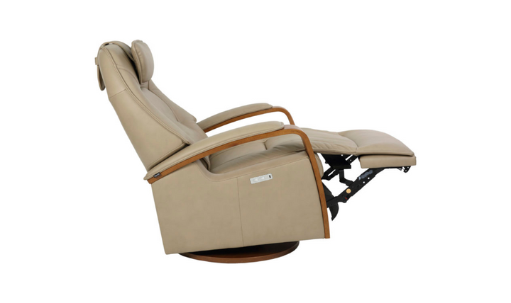 Fjords Helsinki Leather Upholstered Motorized Power Recliner Chair