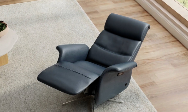 Fjords Cosmo Leather Triple Motor Zero Gravity Recliner Chair with Footstool-Jennifer Furniture