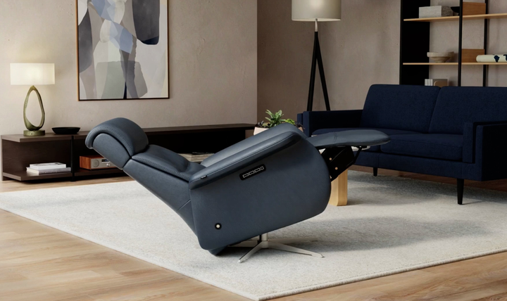 Fjords Cosmo Leather Triple Motor Zero Gravity Recliner Chair with Footstool-Jennifer Furniture